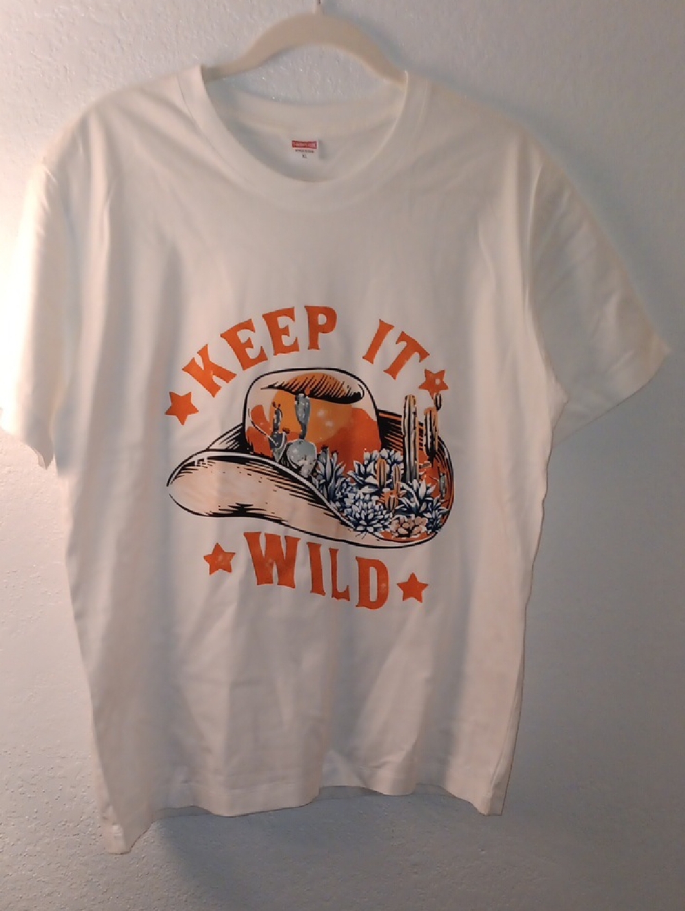 Keep It Wild Graphic Tee - White/Orange